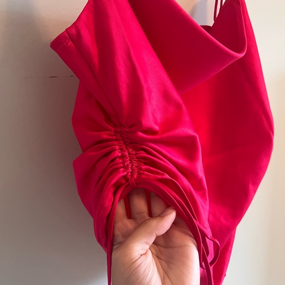 Dynamite Pink Satin Tank - Picture 7 of 8